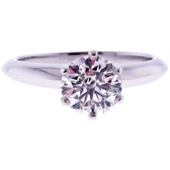 Tiffany 
Co. 1.28 Carat Diamond Engagement Ring