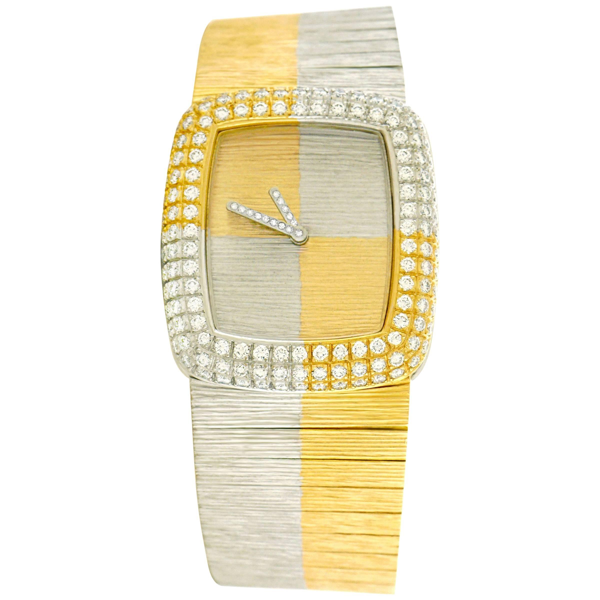 Paul Binder One-of-a-Kind Diamond Set Gold Wristwatch