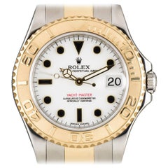Rolex Yellow Gold Stainless Steel Yacht-Master Automatic Wristwatch