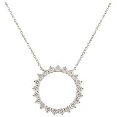 Tiffany & Co. Diamond Open Circle Pendant