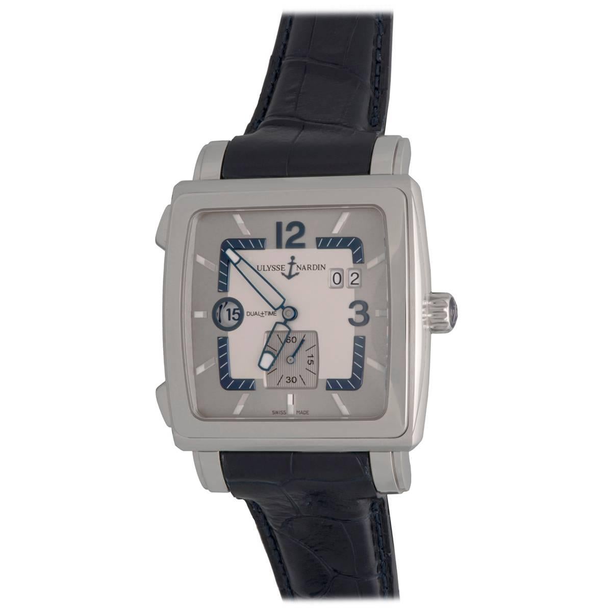 Ulysse Nardin Quadrato Mens Stainless Steel Automatic Wristwatch In Stock
