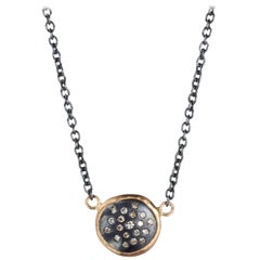 Lika Behar Diamond Necklace in “Peach Glow” 22 Karat Rose Gold
