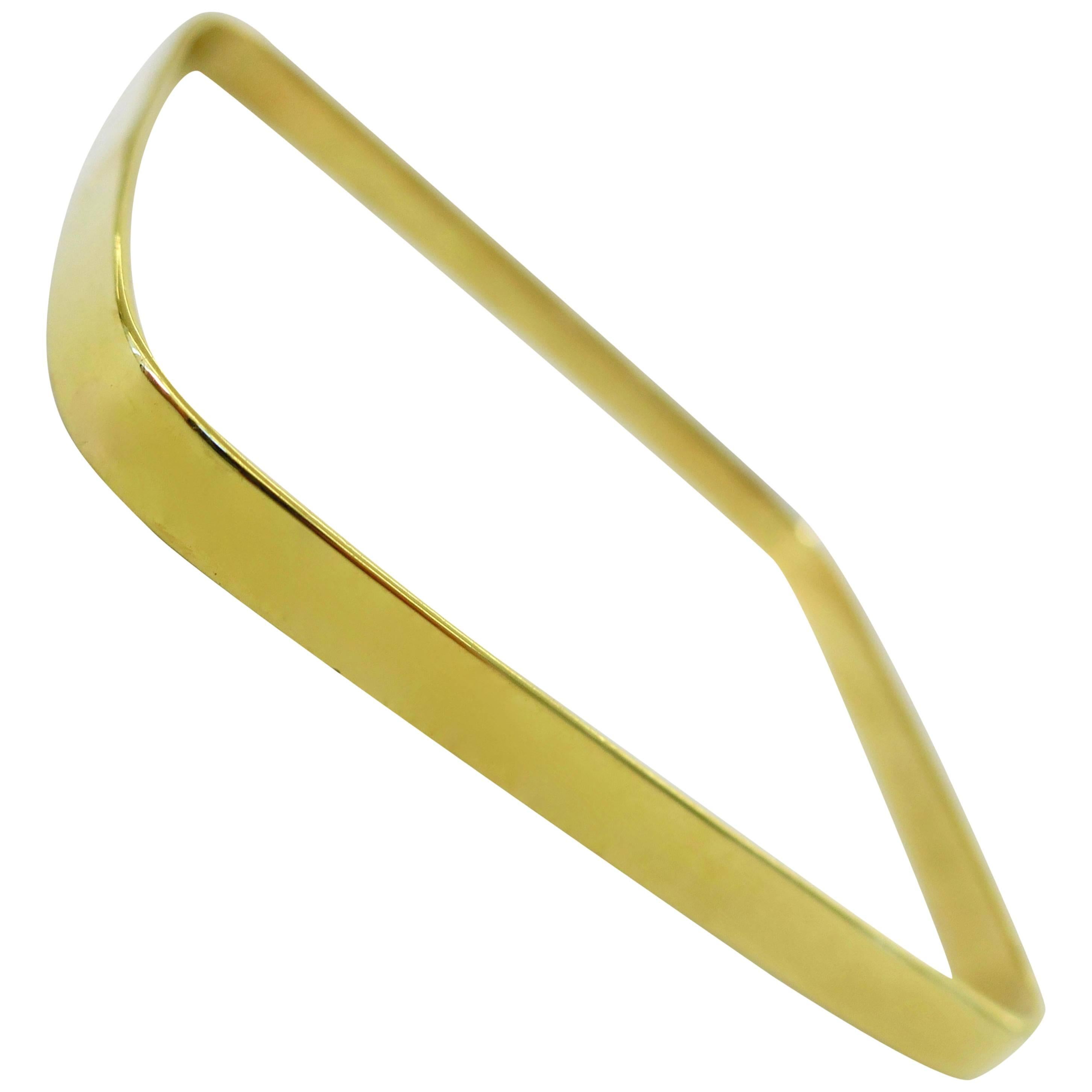 Cartier Square Gold Bangle Bracelet, 1970s