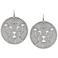 Gianni Bulgari Enigma Lion Diamond Earrings