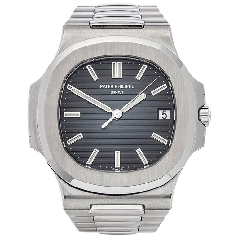 Patek Philippe Stainless Steel Nautilus Automatic Wristwatch Ref 57111A-010