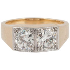 French Dress Ring with Diamonds