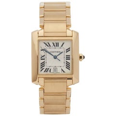 Cartier Yellow Gold Tank Francaise Automatic Wristwatch Ref 1840, 2010