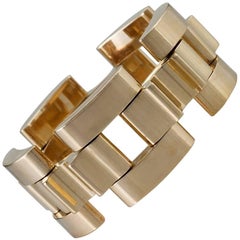 Tiffany & Co. Vintage Gold Link 'Tank Track' Bracelet