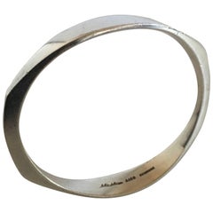 Hans Hansen Sterling Silver Bangle Bracelet