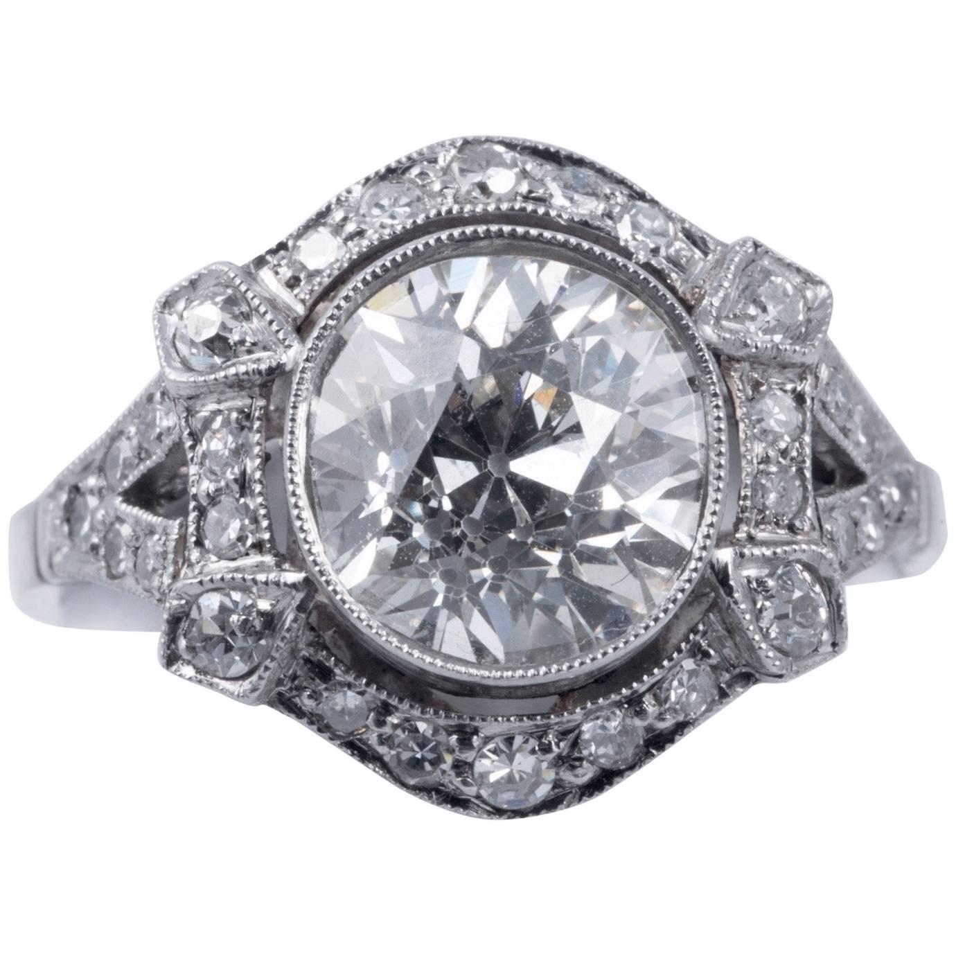 Beautiful Period  Art Deco Diamond Ring