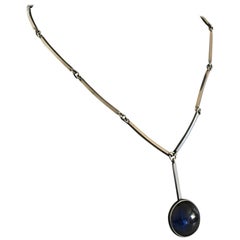 Niels Erik From Sterling Silver Necklace with Blue Stone