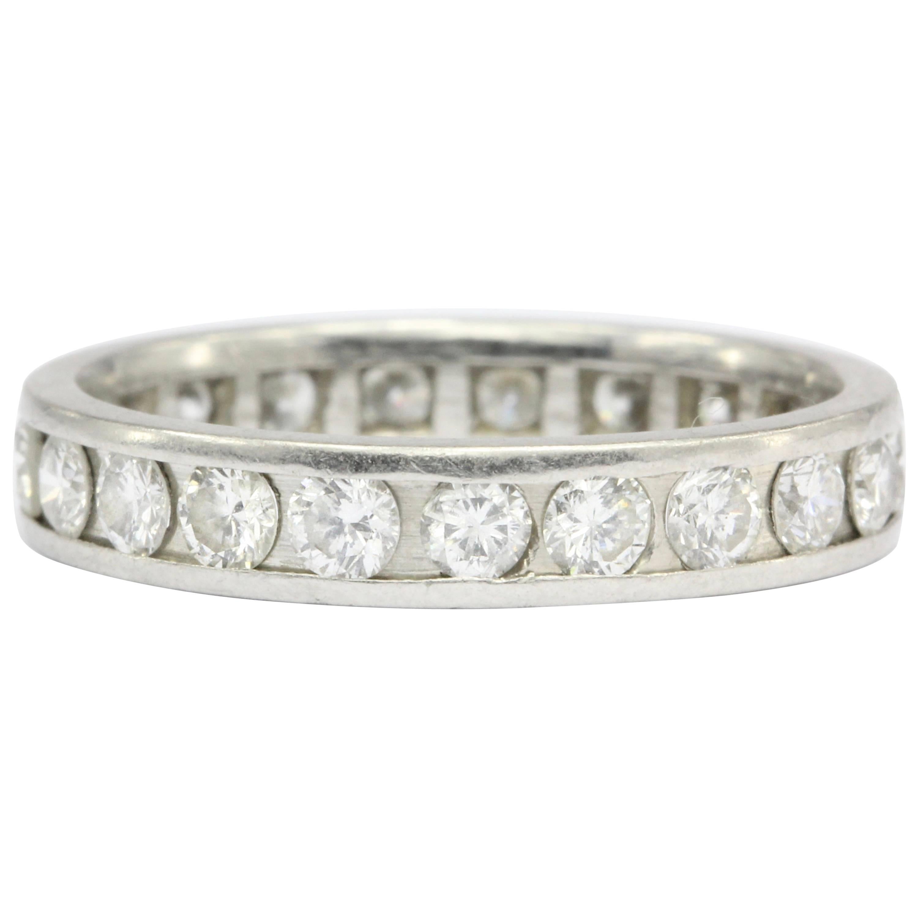 Platinum Diamond Eternity Band