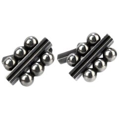 Retro No. 61B Sterling Silver Cufflinks by Harald Nielsen for George Jensen