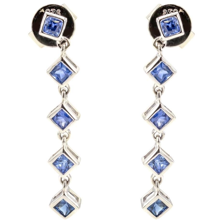 sapphire dangle earrings sapphire dangle earrings