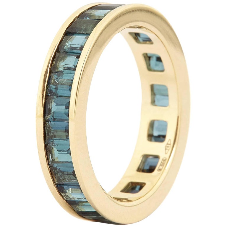 Engagement Eternity Art Deco Band Ring For Sale at 1stDibs