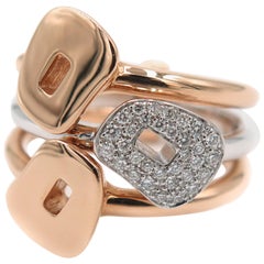 Mattioli, bague puzzle en or rose