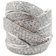 White Gold Maldamore Diamond Pave Ring