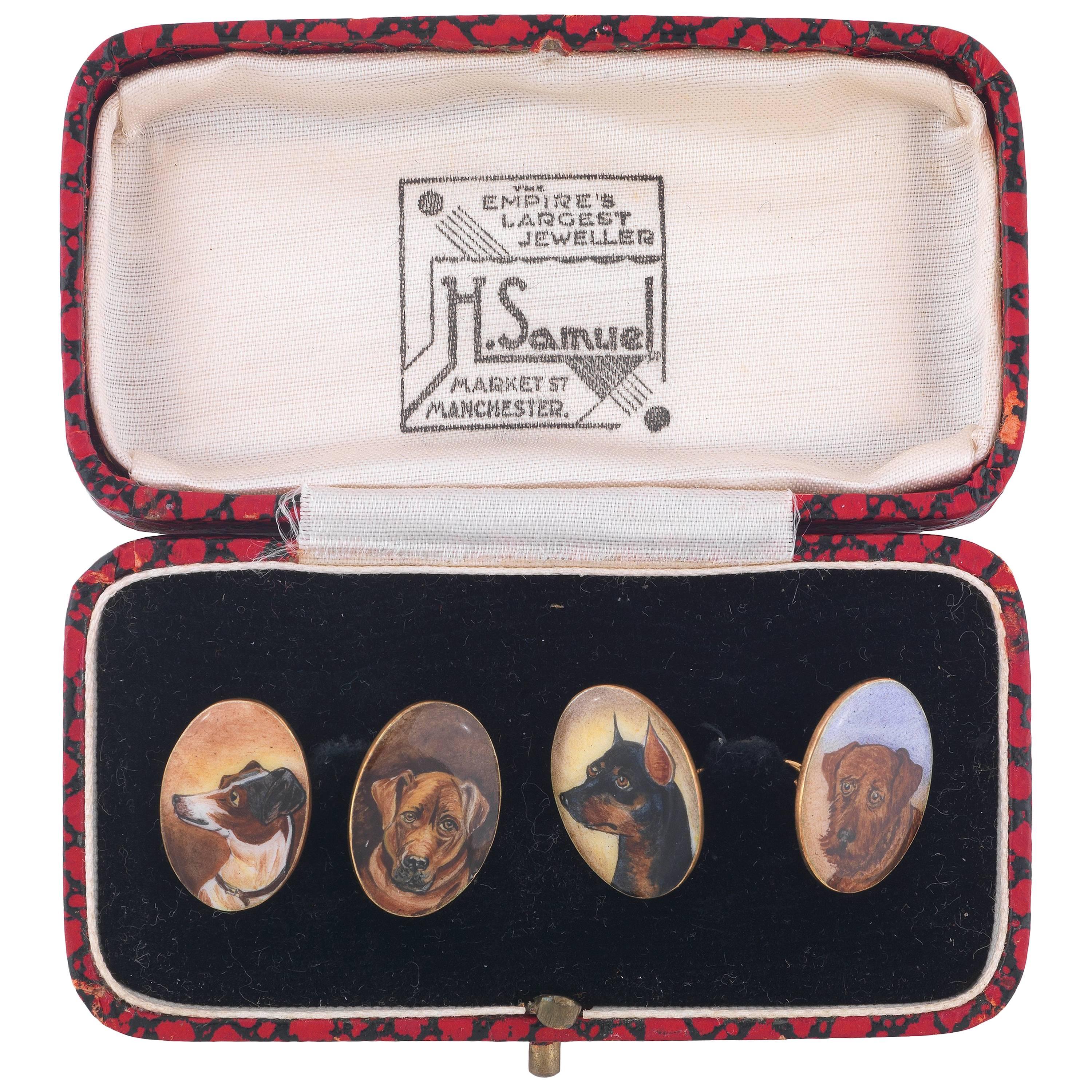 Pair of Early 20th Century Gold Novelty Cufflinks