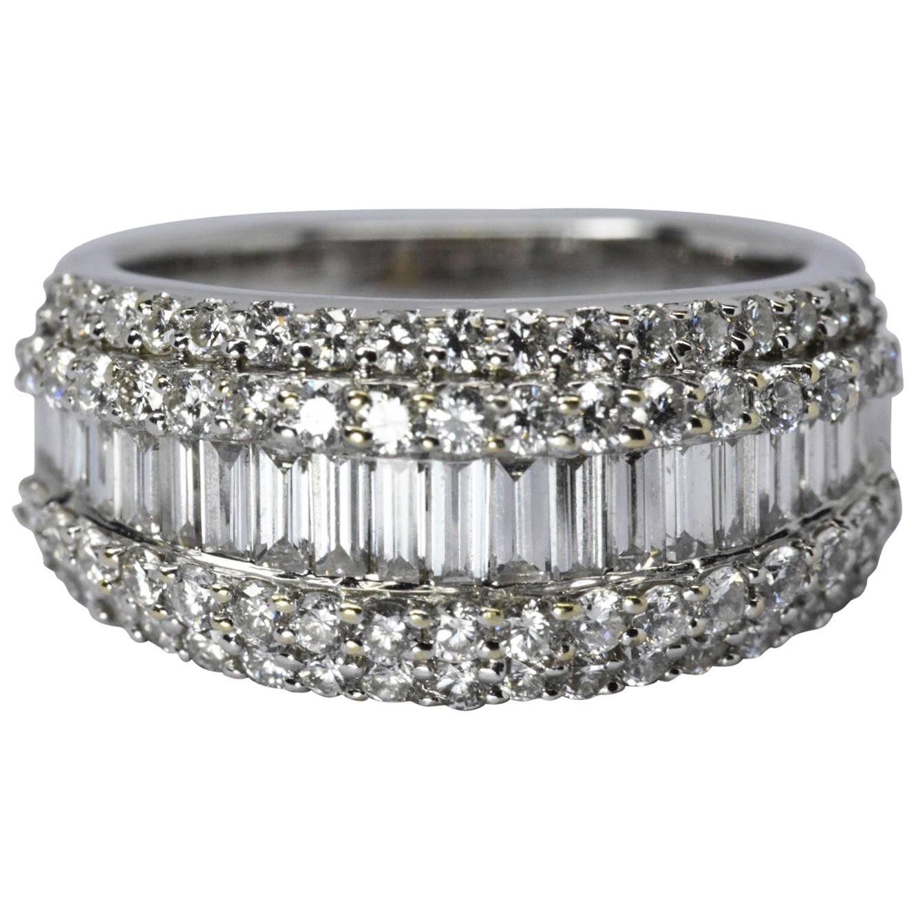 Diamond Cluster Ring 18 Karat