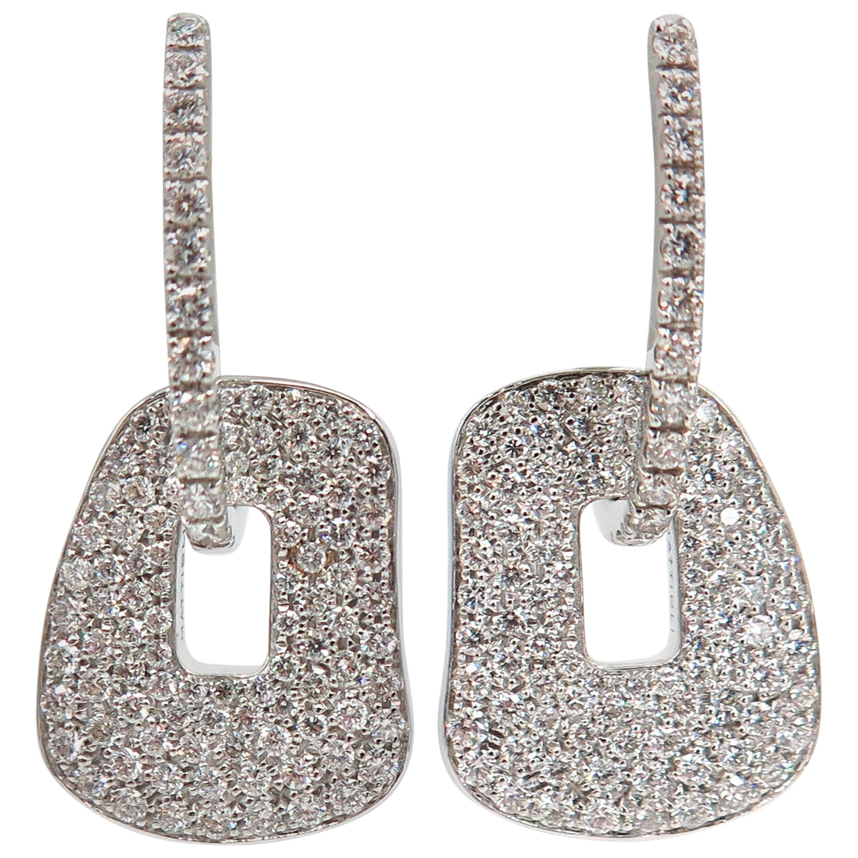 Diamond Pave Puzzle Earrings
