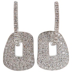 Diamond Pave Puzzle Earrings Diamond Pave Puzzle Earrings