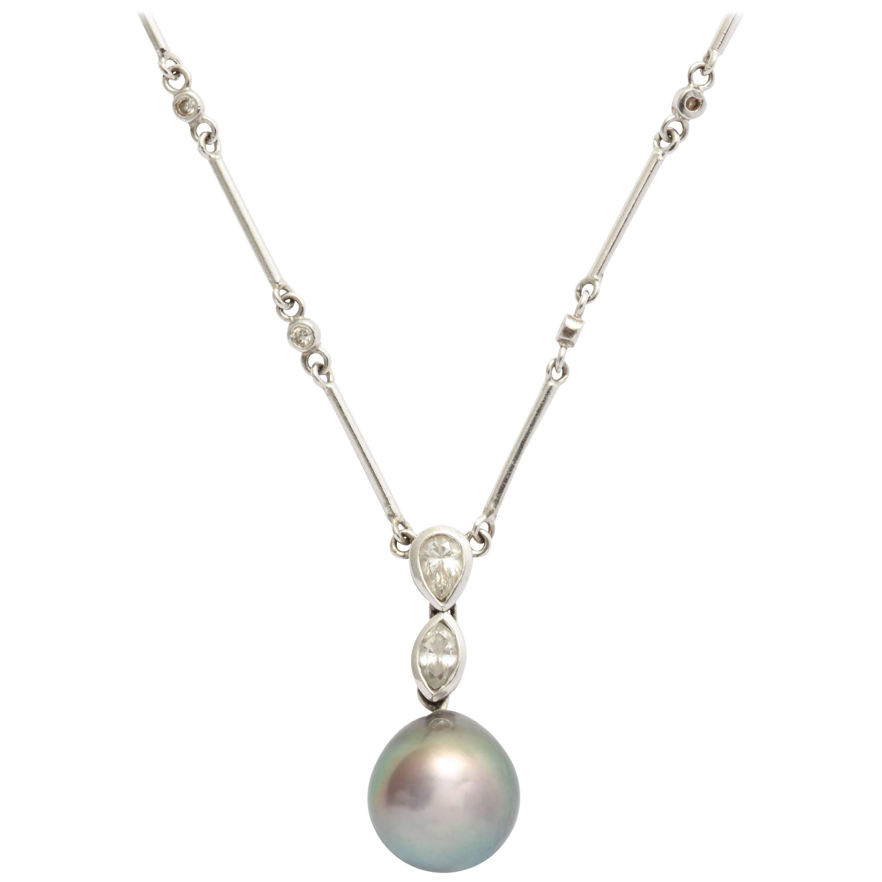 H. Stern 18 kt Tahitian South Sea Pearl Drop Necklace