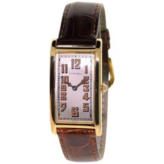 Tiffany & Co. Or jaune Art Déco International Watch Co. Montre Rectangle