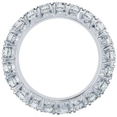 Marisa Perry Micro Pave Forevermark Ten Point Diamond Eternity Band in Platinum