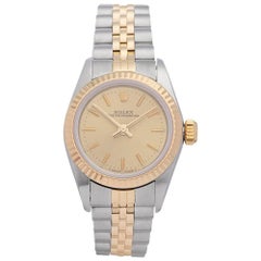 Rolex Ladies Yellow Gold Stainless Steel Datejust Automatic Wristwatch Ref 67193