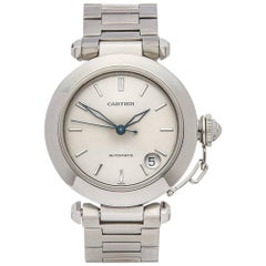 Cartier Stainless Steel Pasha De Cartier Automatic Wristwatch Ref 1031