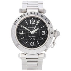 Cartier Pasha De Cartier Stainless Steel Automatic Wristwatch Ref 2500, 2000s