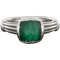 Lagos Malachite Doublet Venus Sterling Silver Ring
