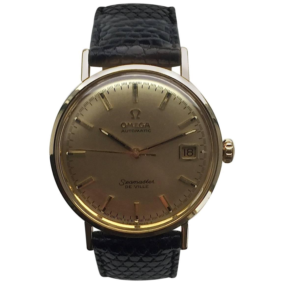 Omega Yellow Gold Seamaster De Ville Automatic Wristwatch, 1970s