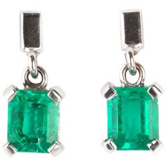 Pair of Emerald Earrings