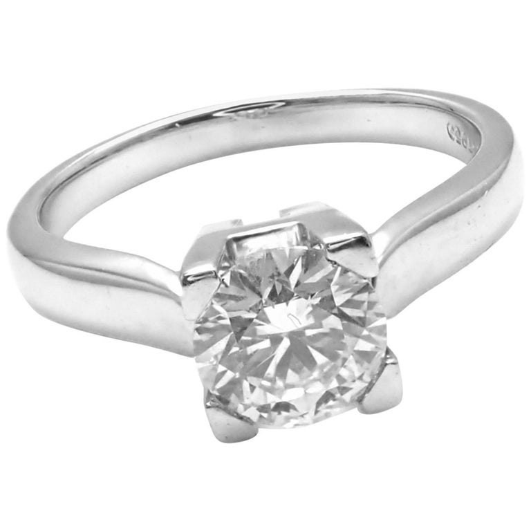 Harry Winston Diamond Platinum Wide Band at 1stdibs