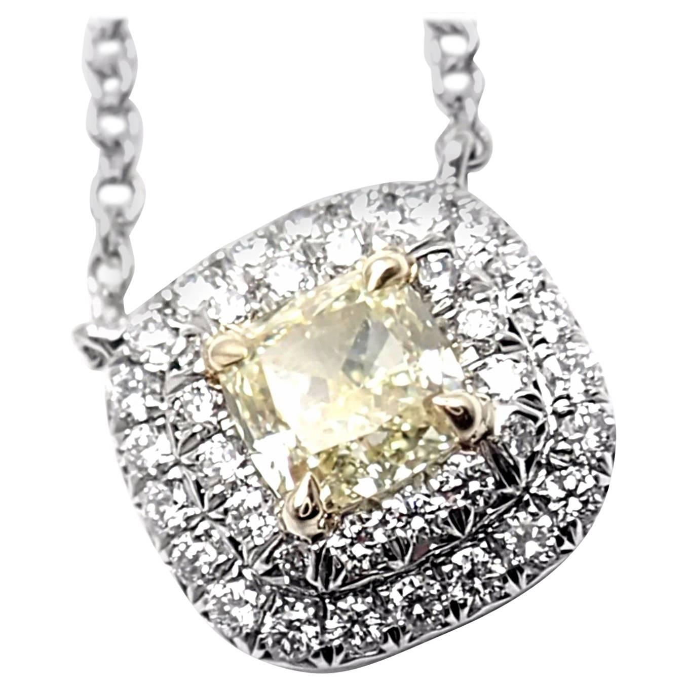 Tiffany 
Co. Soleste Yellow and White Diamond Platinum and Gold Necklace