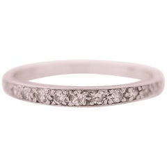 1920s Art Deco 0.15 Carat Diamond Platinum Eternity Band