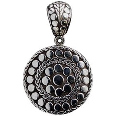 John Hardy Jaisalmer Dot Sterling Silver Circle Pendant