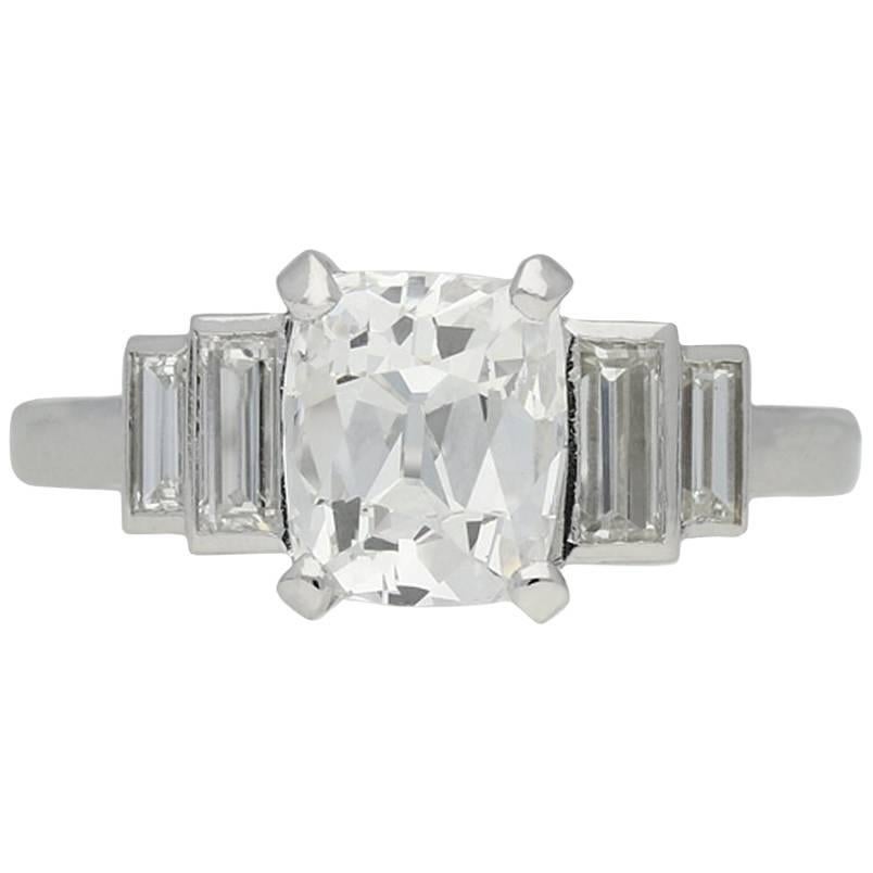 Art Deco Solitaire Diamond Ring, circa 1930