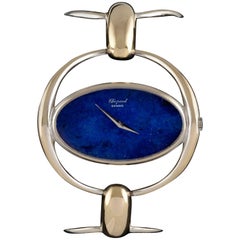 Chopard Ladies White Gold Lapis Lazuli Wristwatch