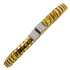 Carlo Weingrill Gold Diamonds Cuff Bracelet Carlo Weingrill Gold Diamonds Cuff Bracelet