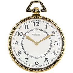 Vintage Audemars Piguet Retailed by Gübelin Yellow Gold Pocket Watch, circa 1920