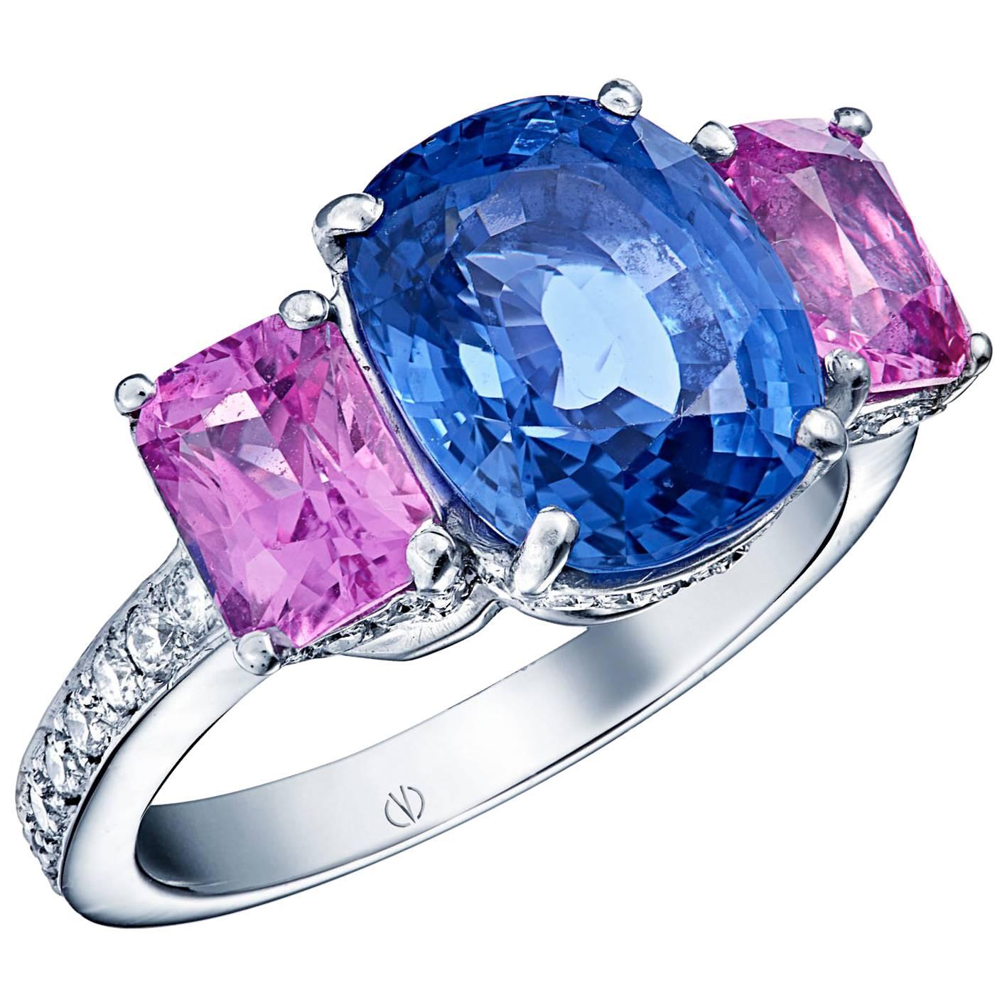 Clarisse White Gold Sapphire Ring For Sale