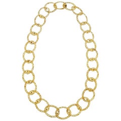 Tiffany & Co. 1980s Gold Link Necklace