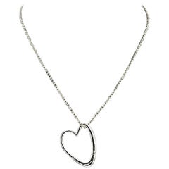 John Hardy Bamboo Sterling Silver Open Heart Pendant Necklace