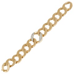 Vintage Yellow Gold Diamond Bracelet