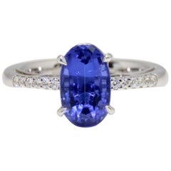 3.52 Carat Tanzanite and Diamond Ring 3.52 Carat Tanzanite and Diamond Ring