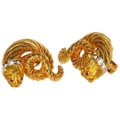 Classic Lalaounis Serpenti Ear Clips