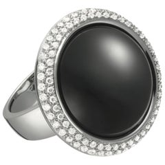 Black Onyx Dome Ring