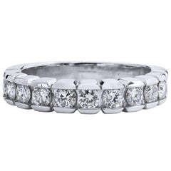 Diamond Semi-Bezel Set Band Ring
